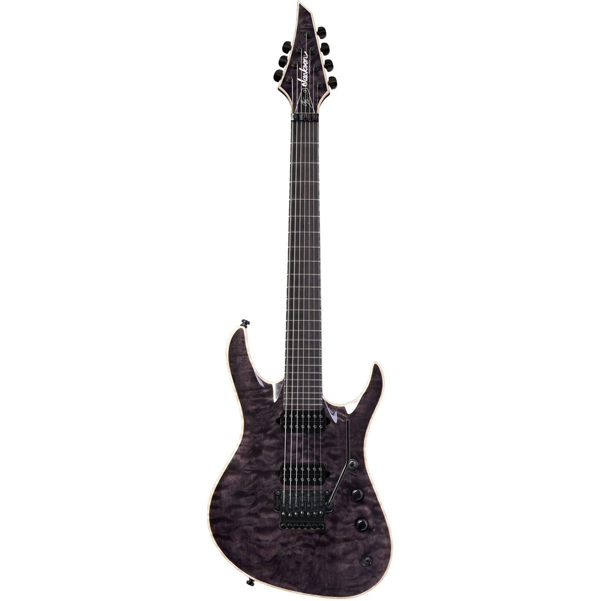 Đàn Guitar Điện Jackson USA Signature Chris Broderick Soloist 7, Ebony Fingerboard, Transparent Black, #2803057885