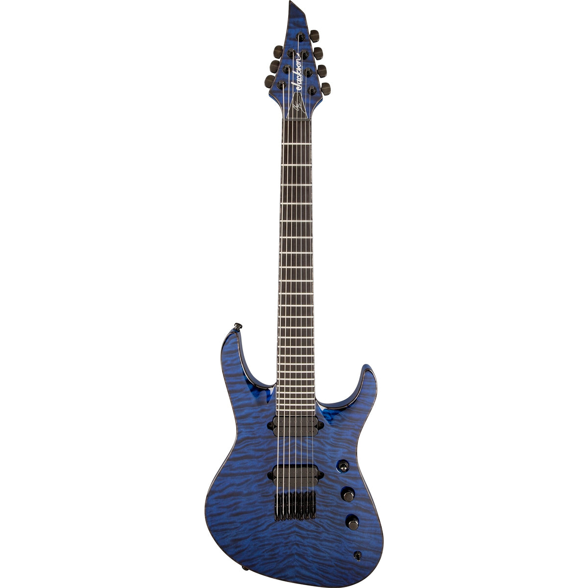 Đàn Guitar Điện Jackson USA Signature Chris Broderick Soloist HT7, Ebony Fingerboard, Transparent Blue, #2803157886