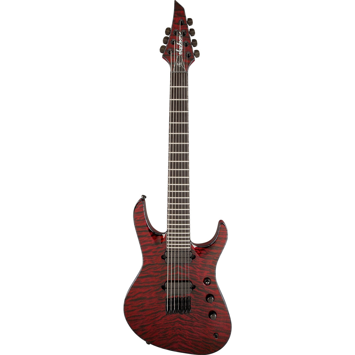 Đàn Guitar Điện Jackson USA Signature Chris Broderick Soloist HT7, Ebony Fingerboard, Transparent Red, #2803157890