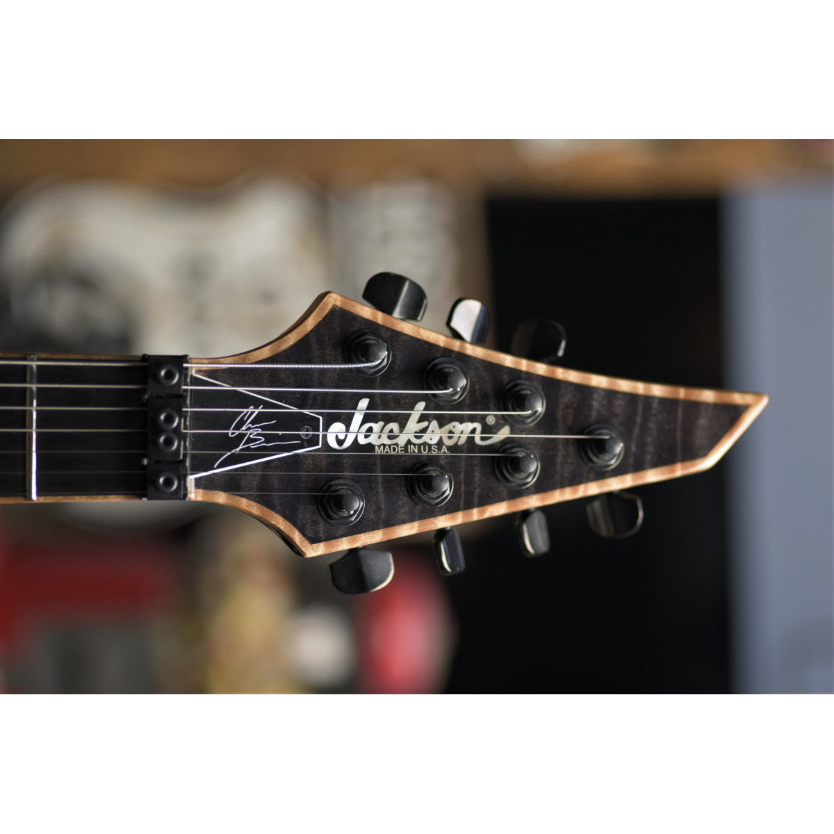 Đàn Guitar Điện Jackson USA Signature Chris Broderick Soloist HT7, Ebony Fingerboard, Transparent Black, #2803157885