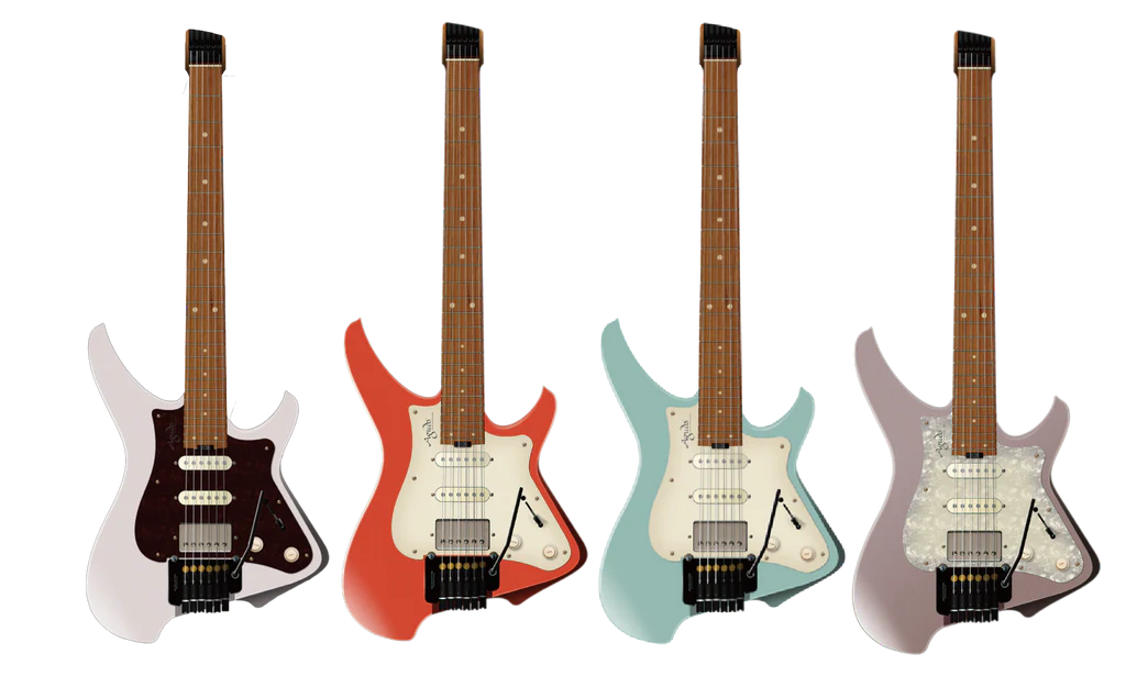 Đàn Guitar Điện Aguda Music Boy Pro HSS Maple Fingerboard Shell Pink