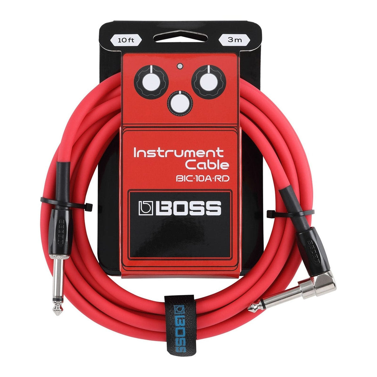 Dây Cáp Guitar BOSS BIC-10A 10ft (6 Màu) – Red