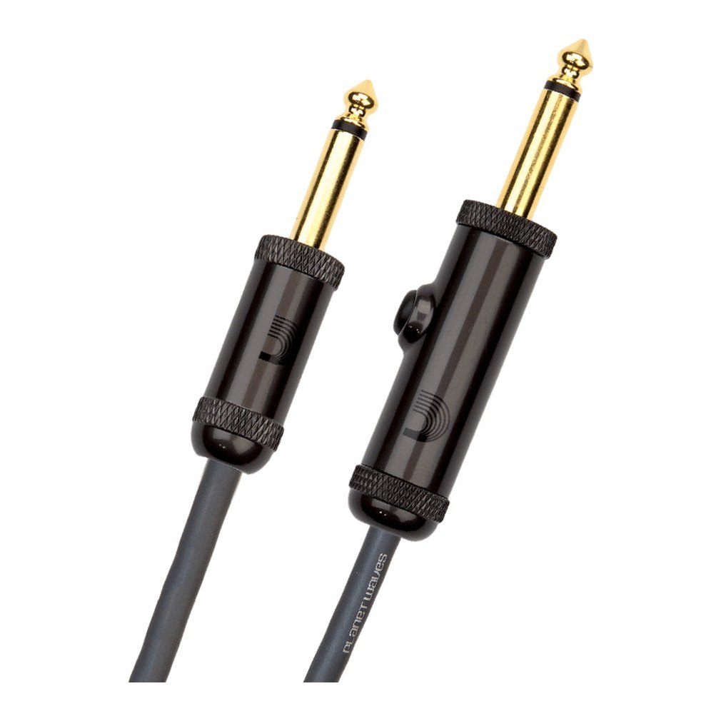 Dây Cáp Guitar D'Addario Circuit Breaker Latching PW-AGL / PW-AGLRA – 3m (10ft), Thẳng - Thẳng