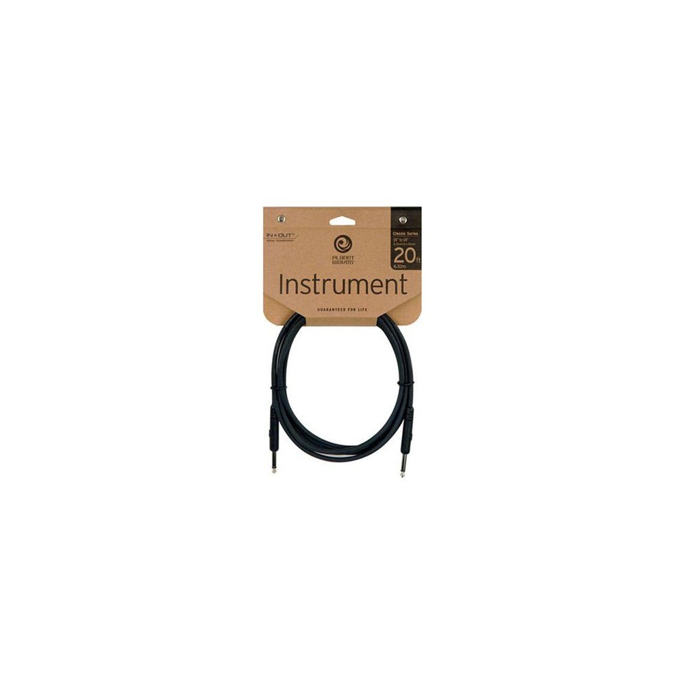 Dây Cáp Guitar D'Addario Classic Series PW-CGT / PW-CGTRA – 6,1m (20ft), Thẳng - Thẳng