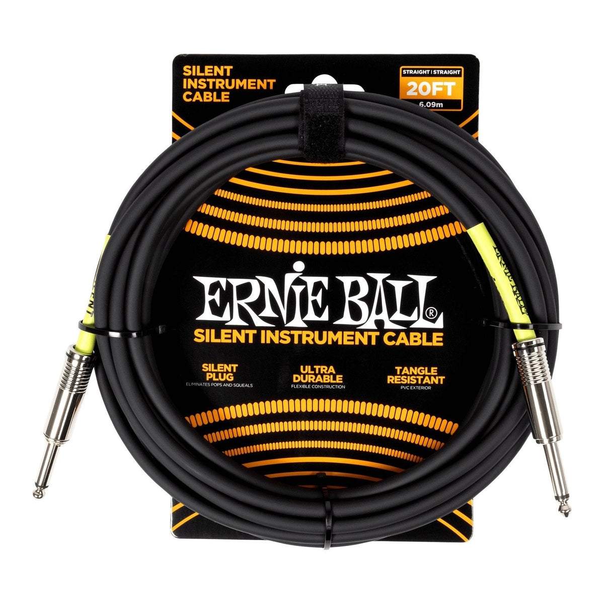 Dây Cáp Guitar Ernie Ball Classic Silent Instrument Cable – 6,1m (20ft)
