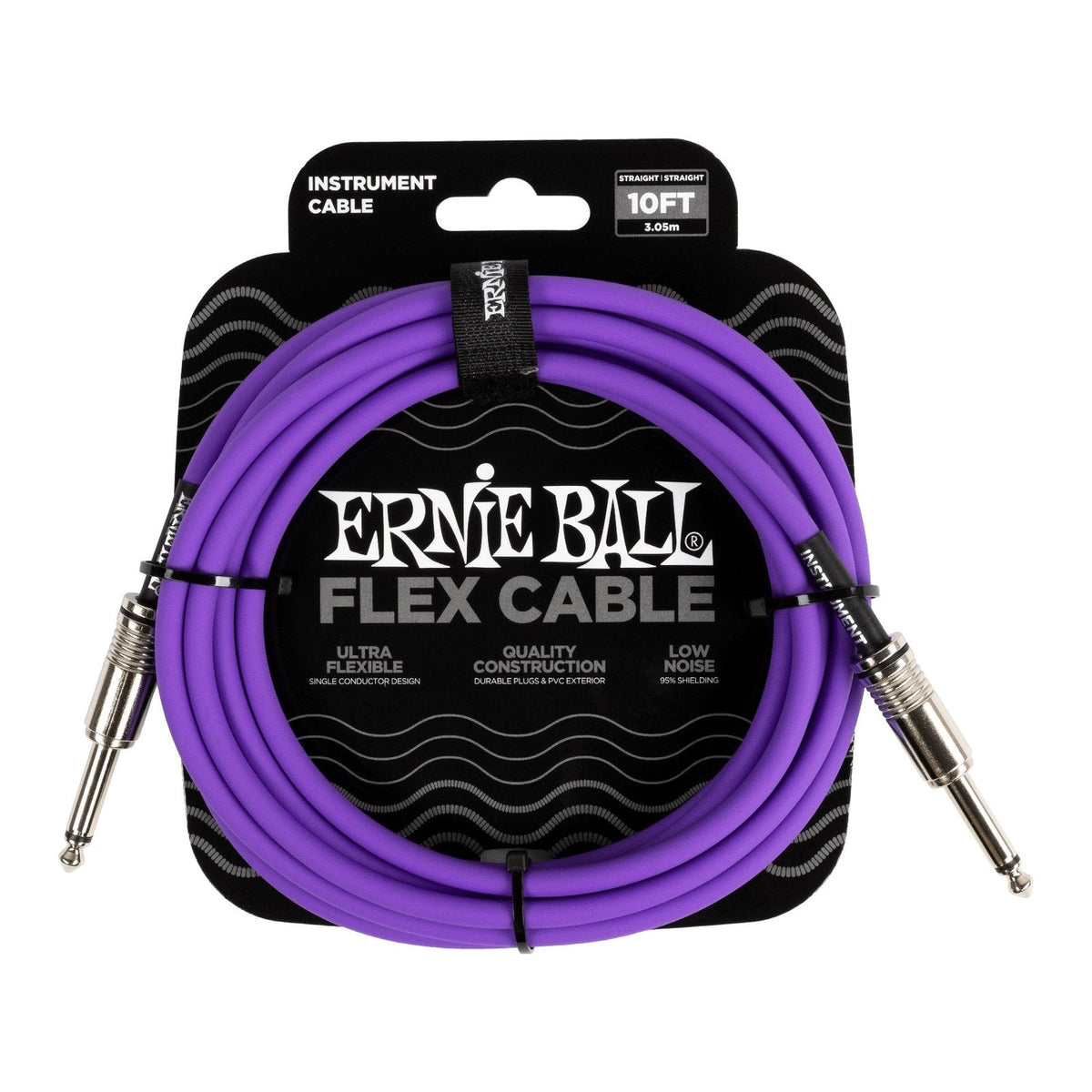 Dây Cáp Guitar Ernie Ball Flex Instrument Cable – 3m (10ft), Purple