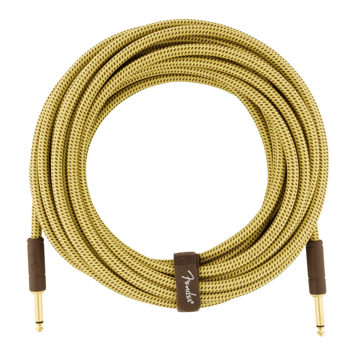 Dây Cáp Guitar Fender Deluxe Series Tweed Instrument Cable – 7,6m (25ft), Thẳng - Thẳng, Tweed