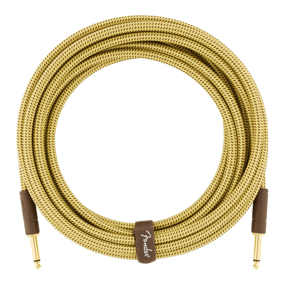 Dây Cáp Guitar Fender Deluxe Series Tweed Instrument Cable – 5,7m (18,6ft), Thẳng - Thẳng, Tweed
