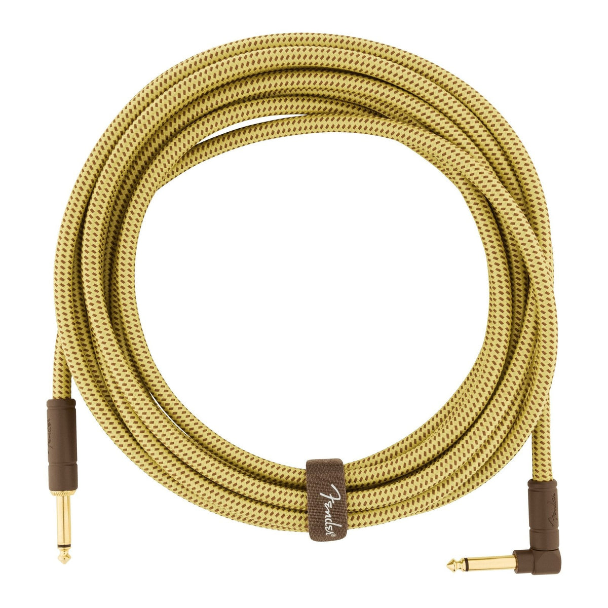 Dây Cáp Guitar Fender Deluxe Series Tweed Instrument Cable – 5,7m (18,6ft), Thẳng - Vuông, Tweed