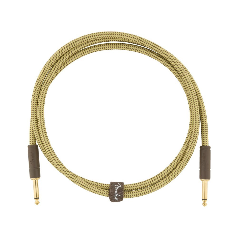 Dây Cáp Guitar Fender Deluxe Series Tweed Instrument Cable – 1,5m (5ft), Thẳng - Thẳng, Tweed