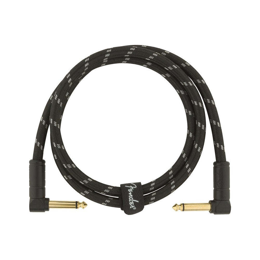 Dây Cáp Guitar Fender Deluxe Series Tweed Instrument Cable – 91cm (3ft), Vuông - Vuông, Black Tweed