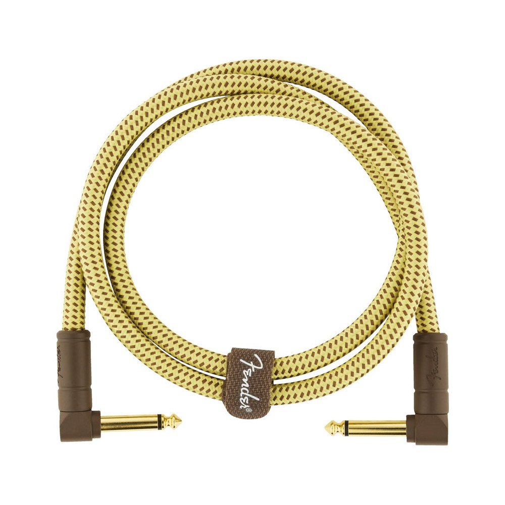 Dây Cáp Guitar Fender Deluxe Series Tweed Instrument Cable – 91cm (3ft), Vuông - Vuông, Tweed