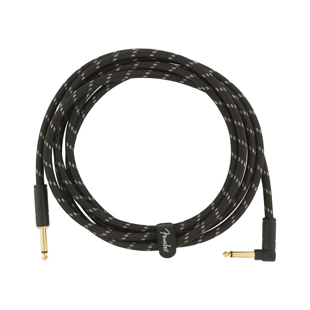 Dây Cáp Guitar Fender Deluxe Series Tweed Instrument Cable – Black Tweed
