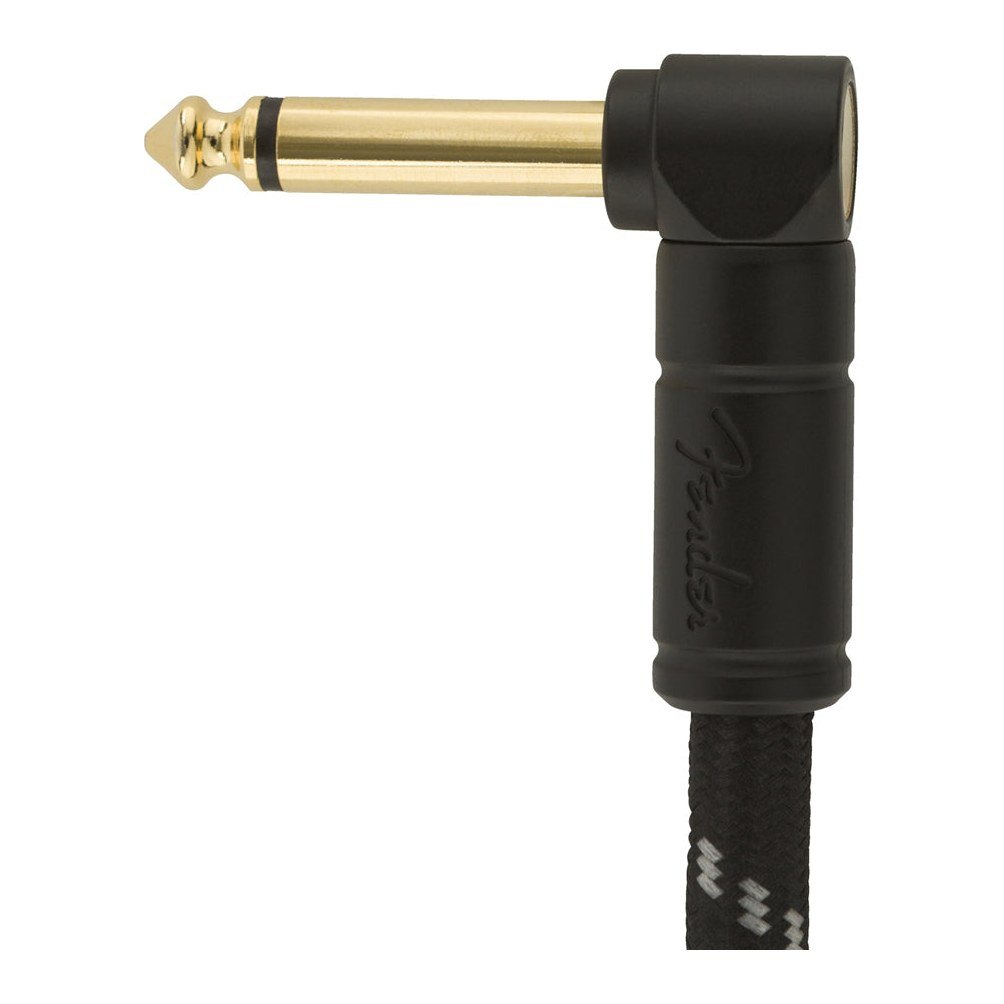 Dây Cáp Guitar Fender Deluxe Series Tweed Instrument Cable – Black Tweed