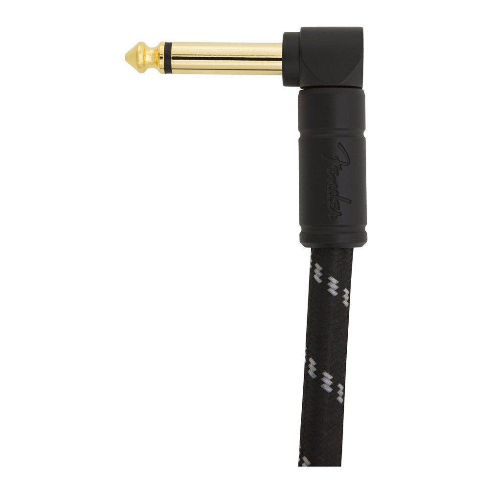 Dây Cáp Guitar Fender Deluxe Series Tweed Instrument Cable – Black Tweed
