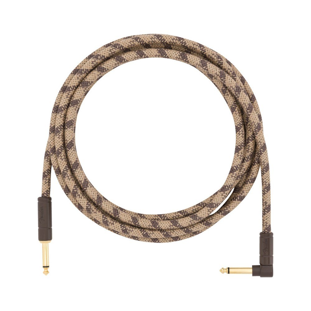 Dây Cáp Guitar Fender Festival Instrument Cable – 3m (10ft), Thẳng - Vuông, Brown Stripe