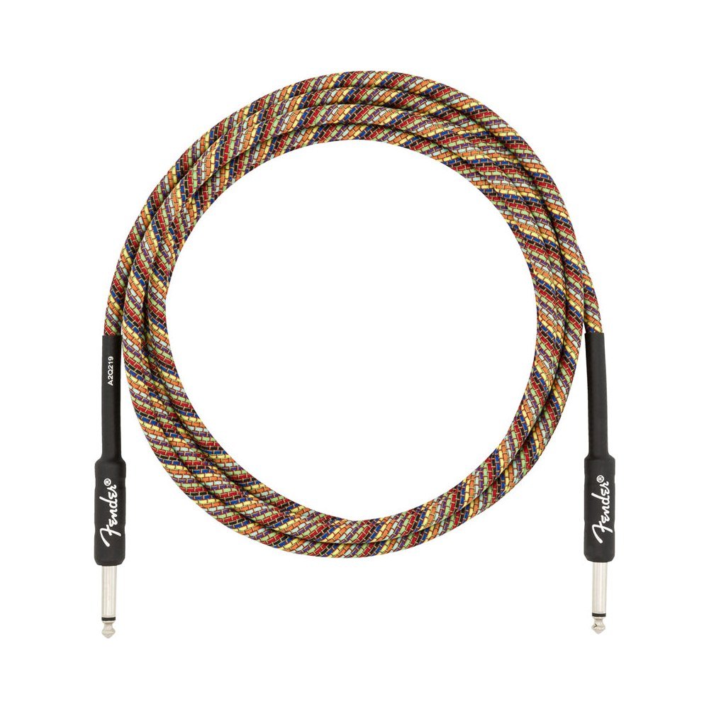 Dây Cáp Guitar Fender Festival Instrument Cable – 3m (10ft), Thẳng - Thẳng, Rainbow