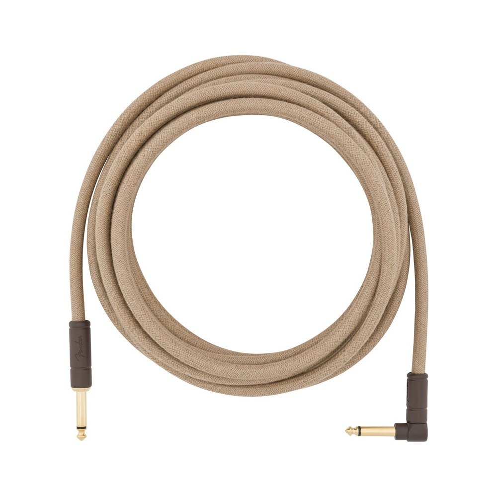 Dây Cáp Guitar Fender Festival Instrument Cable – 5,7m (18,6ft), Thẳng - Vuông, Natural