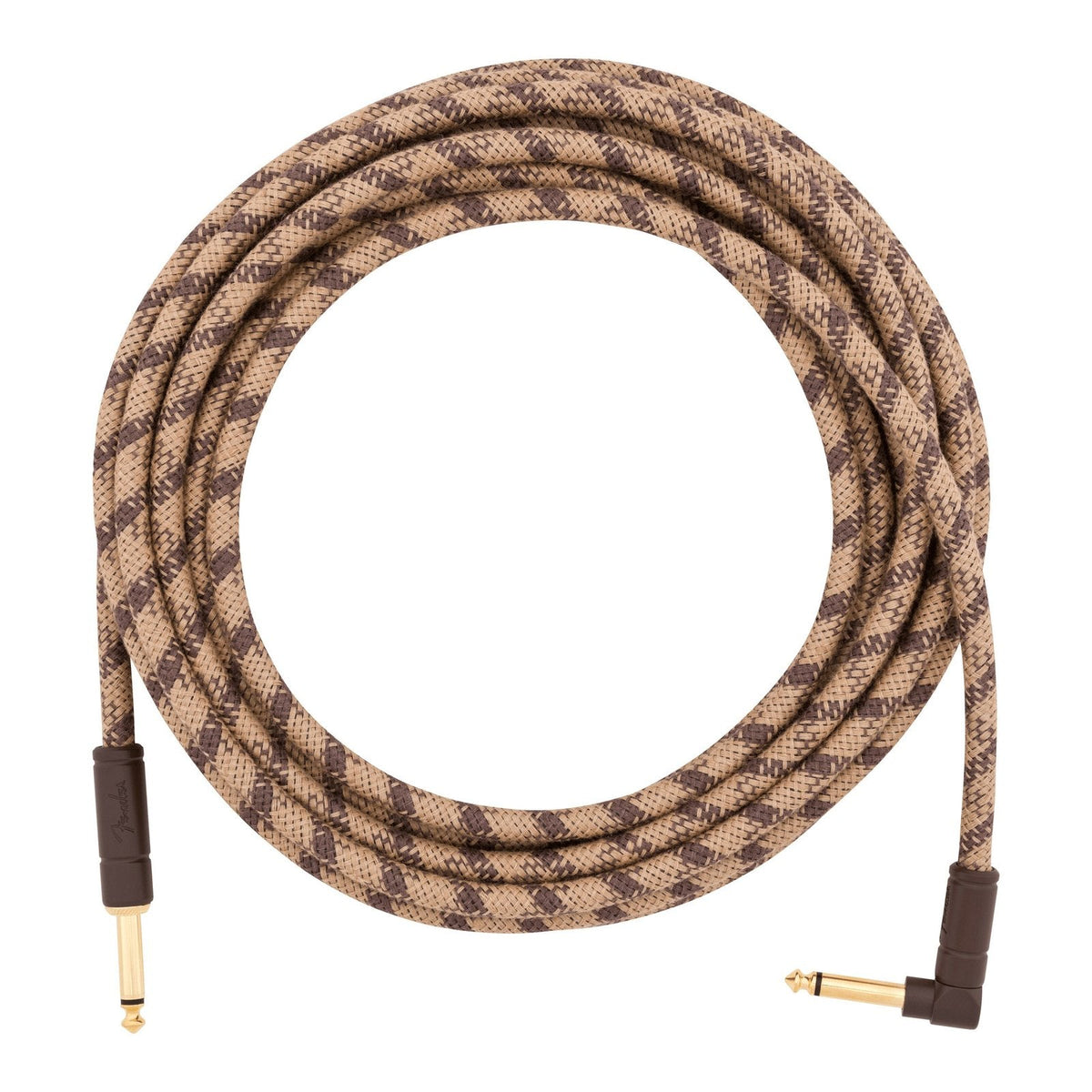 Dây Cáp Guitar Fender Festival Instrument Cable – 5,7m (18,6ft), Thẳng - Vuông, Brown Stripe