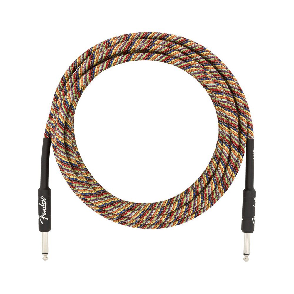 Dây Cáp Guitar Fender Festival Instrument Cable – 5,7m (18,6ft), Thẳng - Thẳng, Rainbow