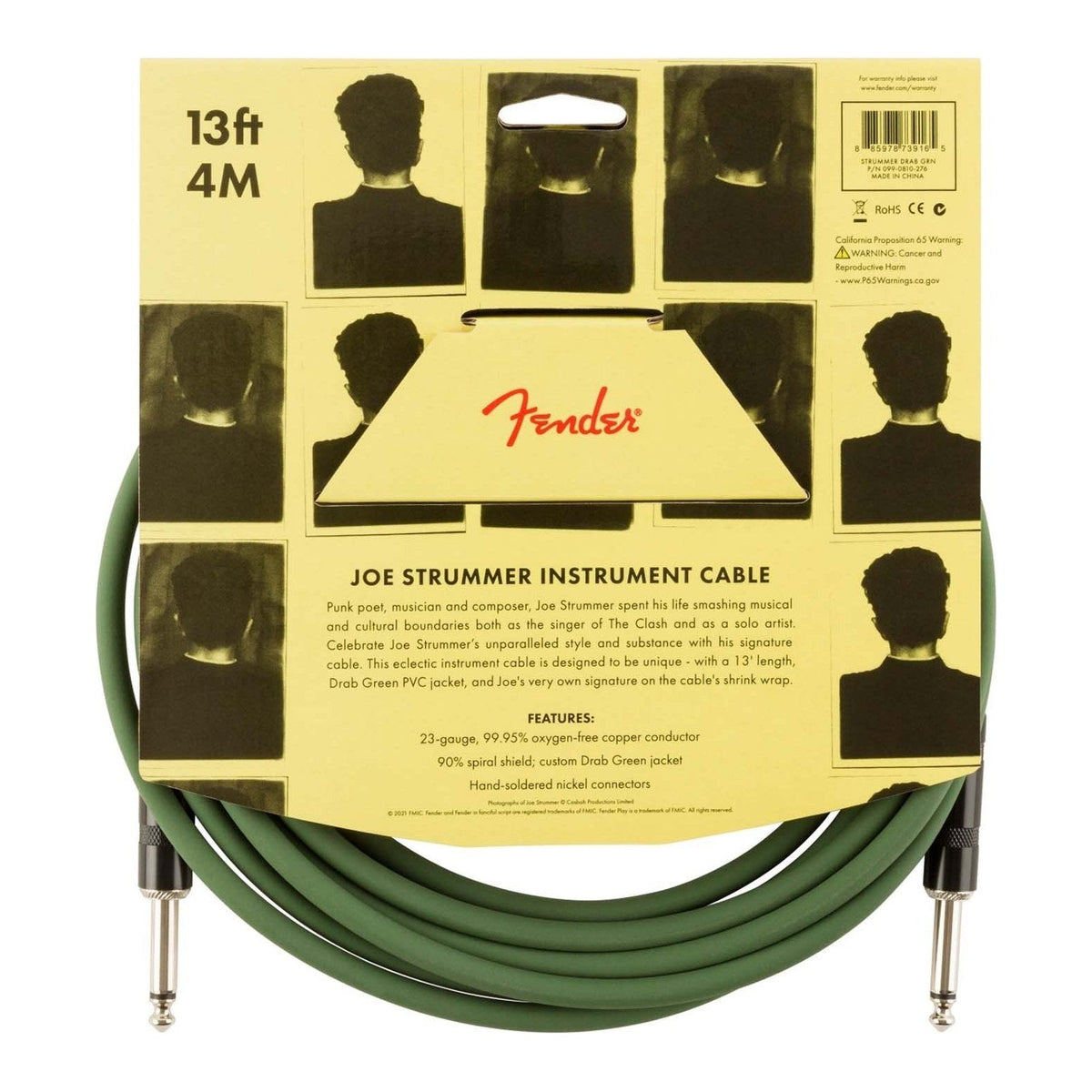 Dây Cáp Guitar Fender Joe Strummer Pro 13ft Drab Green – 0990810276