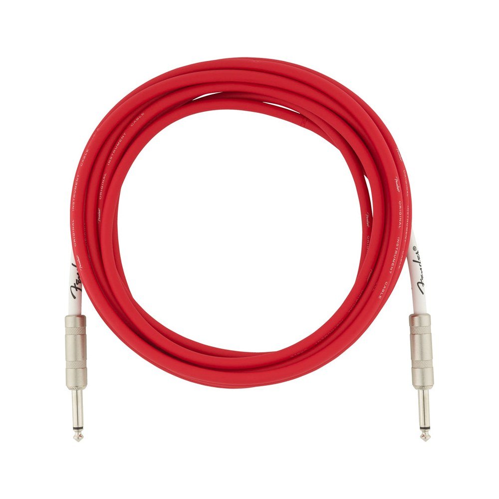 Dây Cáp Guitar Fender Original Series Instrument Cable – 4,6m (15ft), Fiesta Red