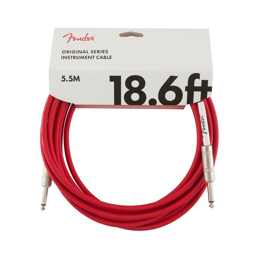Dây Cáp Guitar Fender Original Series Instrument Cable – 5,7m (18,6ft), Fiesta Red