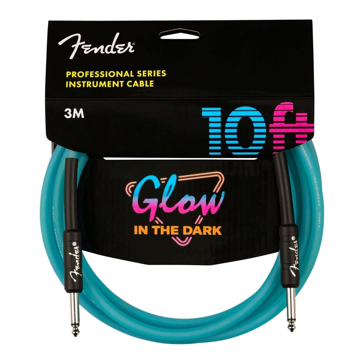 Dây Cáp Guitar Fender Professional Series Instrument Cable – 3m (10ft), Thẳng - Thẳng, Blue