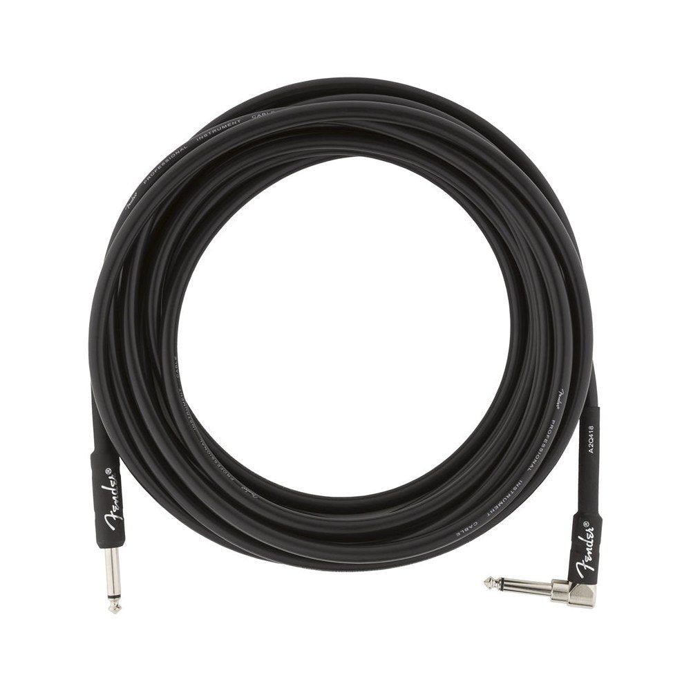 Dây Cáp Guitar Fender Professional Series Instrument Cable – 5,7m (18,6ft), Thẳng - Vuông, Black