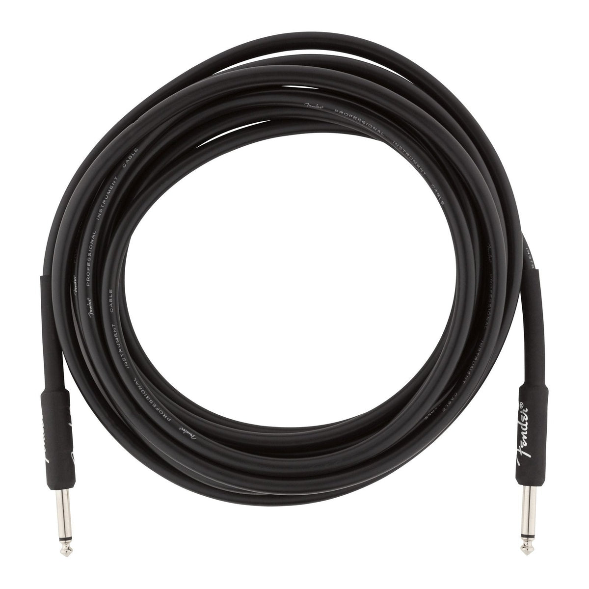 Dây Cáp Guitar Fender Professional Series Instrument Cable – 4,6m (15ft), Thẳng - Thẳng, Black