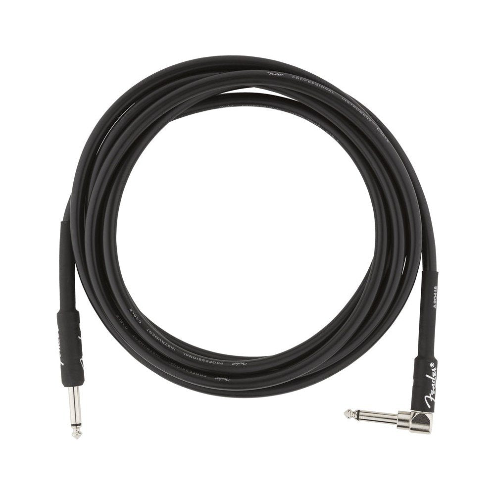 Dây Cáp Guitar Fender Professional Series Instrument Cable – 3m (10ft), Thẳng - Vuông, Black