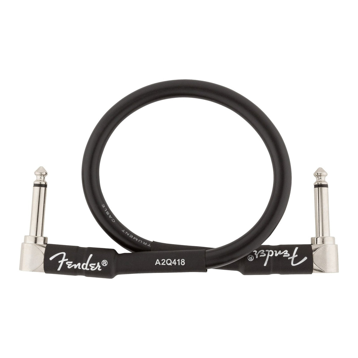 Dây Cáp Guitar Fender Professional Series Instrument Cable – 30cm (1ft), Vuông - Vuông, Black