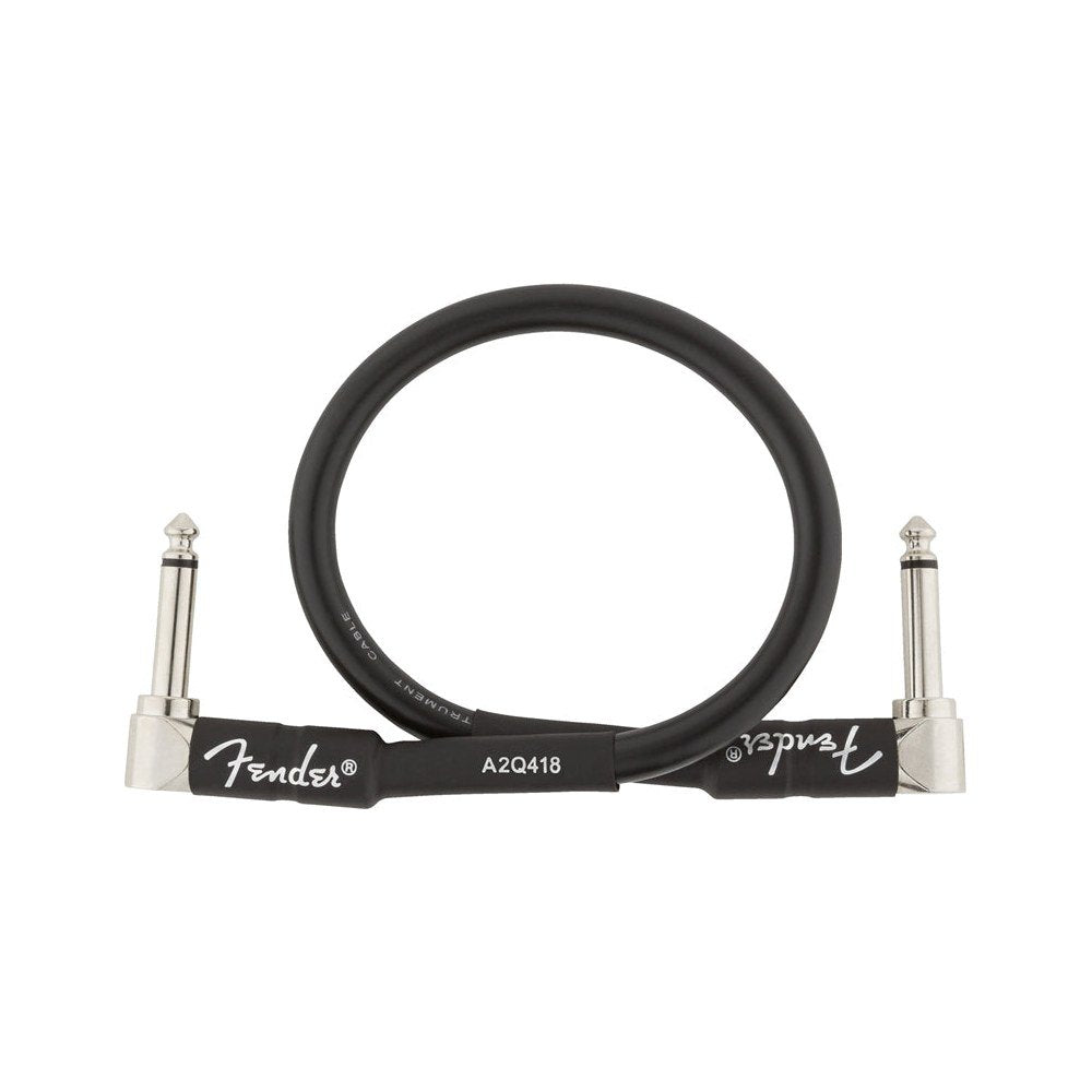 Dây Cáp Guitar Fender Professional Series Instrument Cable – 30cm (1ft), Vuông - Vuông, Black