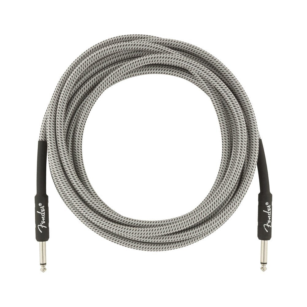 Dây Cáp Guitar Fender Professional Series Instrument Cable – 4,6m (15ft), Thẳng - Thẳng, White Tweed