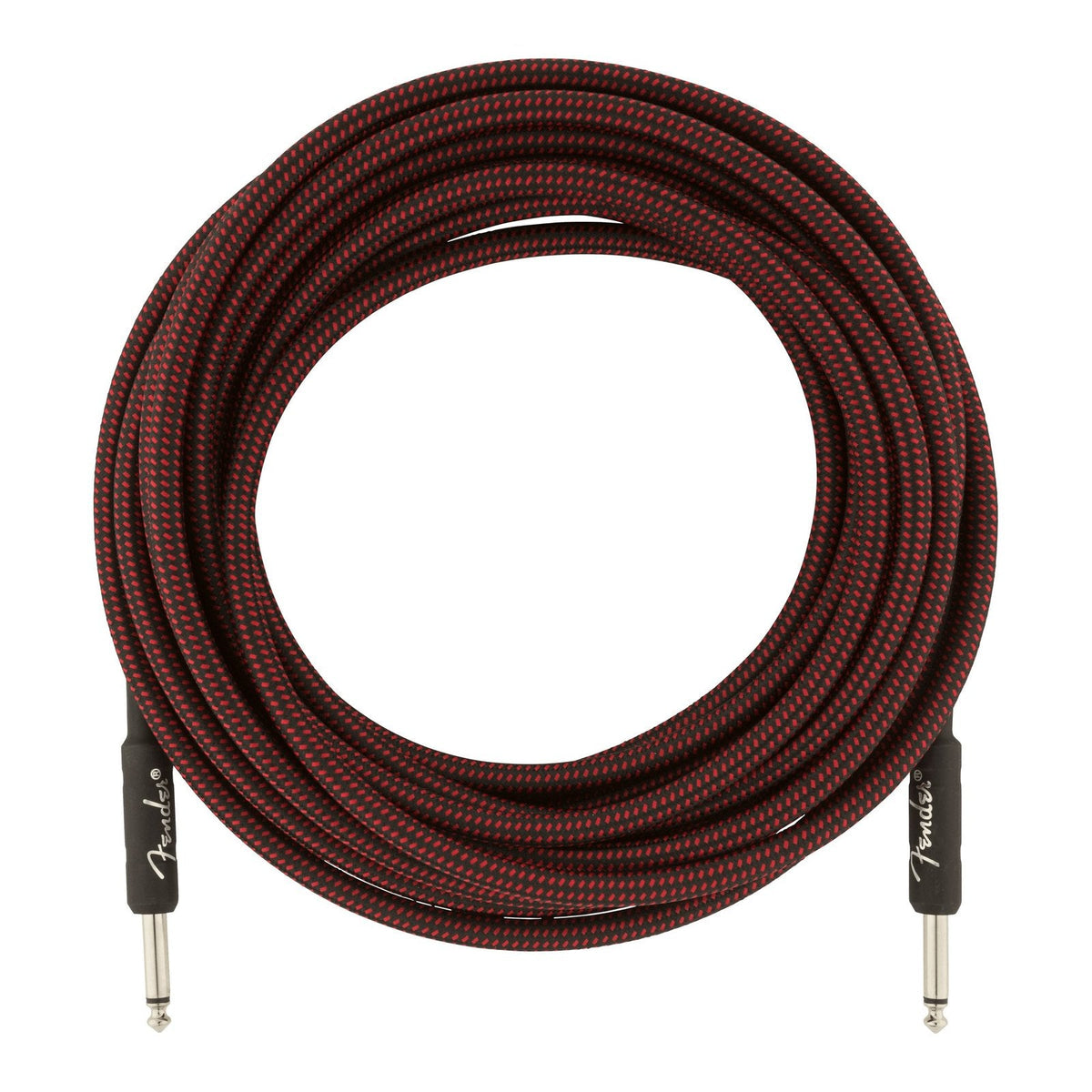 Dây Cáp Guitar Fender Professional Series Instrument Cable – 7,6m (25ft), Thẳng - Thẳng, Red Tweed