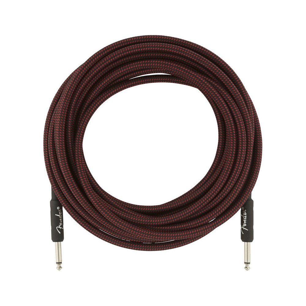 Dây Cáp Guitar Fender Professional Series Instrument Cable – 7,6m (25ft), Thẳng - Thẳng, Red Tweed