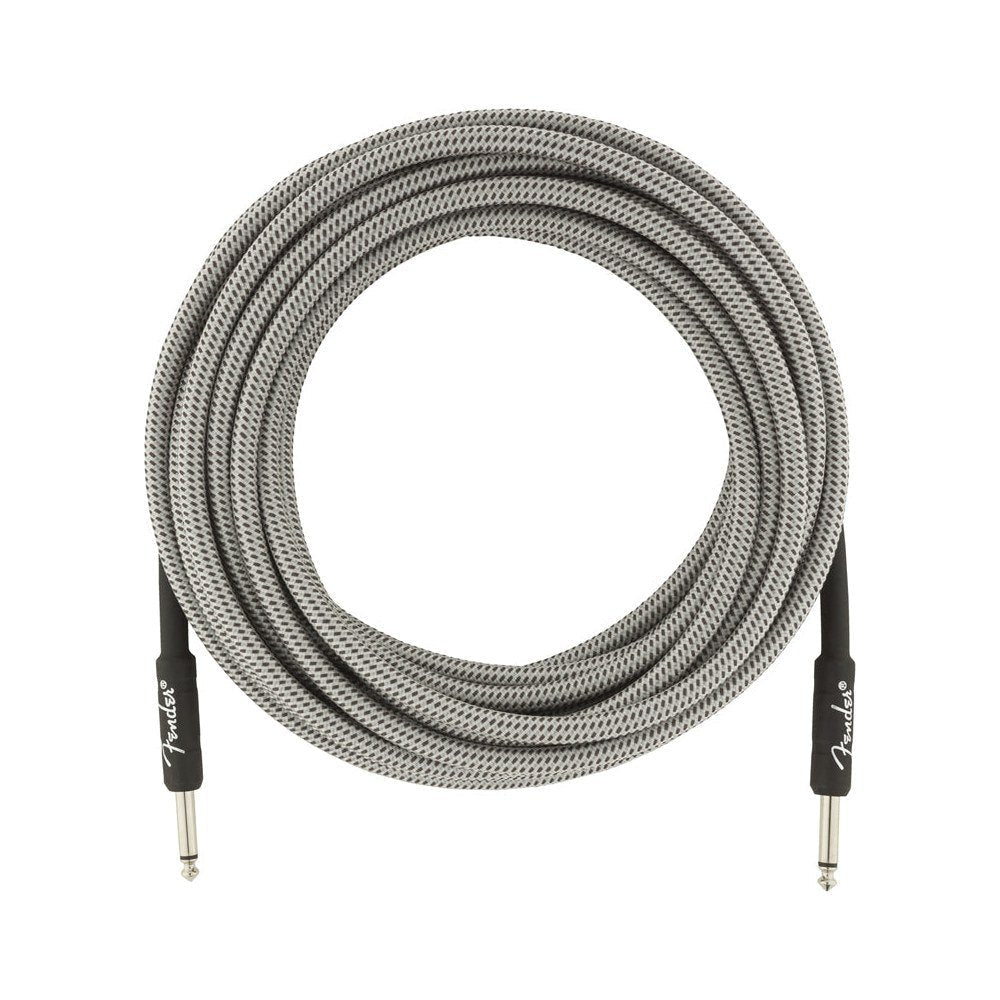 Dây Cáp Guitar Fender Professional Series Instrument Cable – 7,6m (25ft), Thẳng - Thẳng, White Tweed