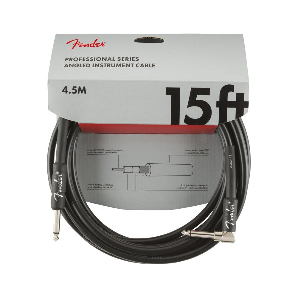 Dây Cáp Guitar Fender Professional Series Instrument Cable – Black