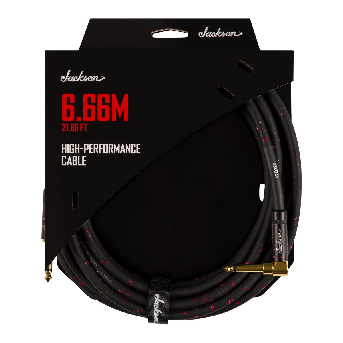 Dây Cáp Guitar Jackson High Performance Cable – 6,7m (21,85ft), Black and Red
