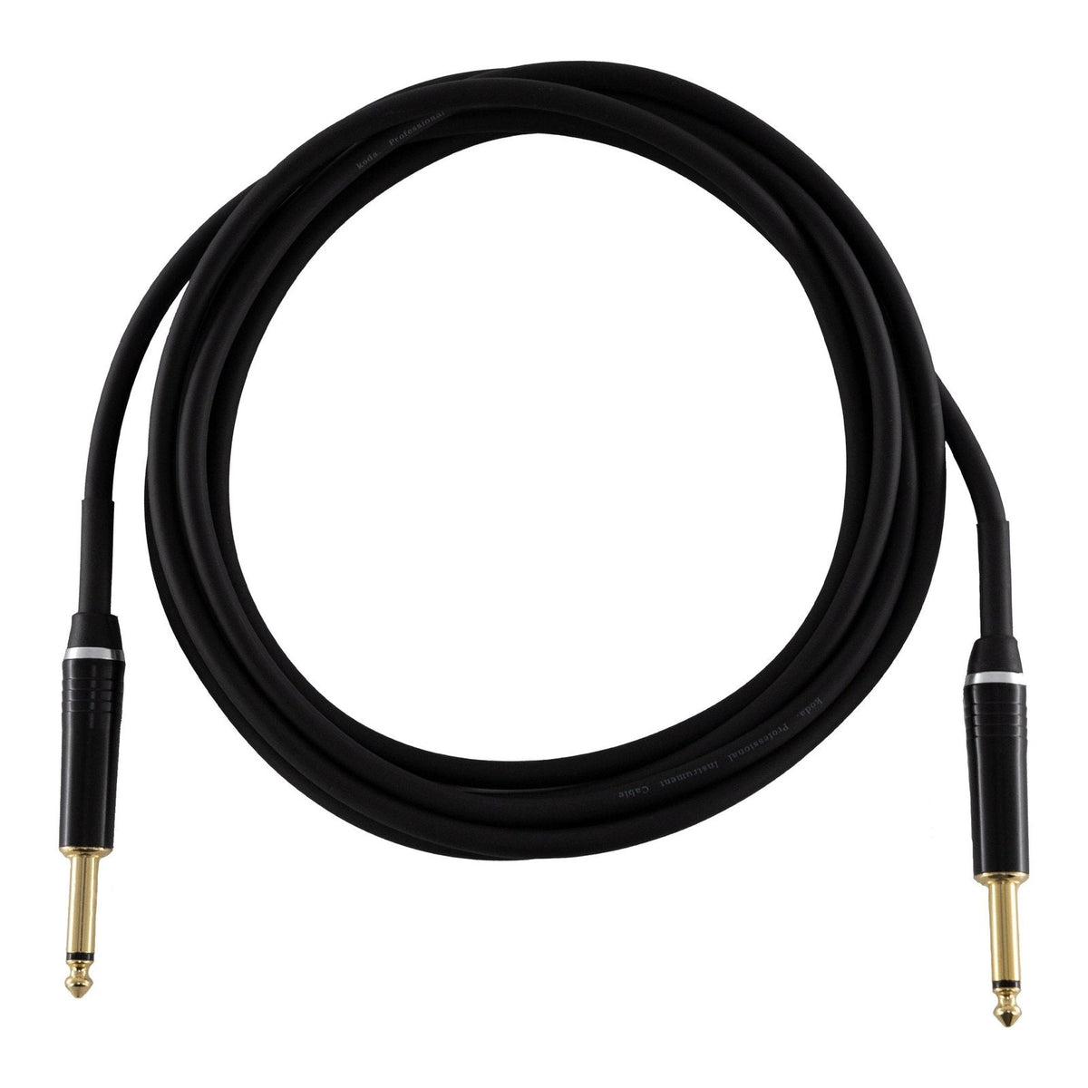 Dây Cáp Guitar koda plus KIC Instrument Cable – 3m (10ft), Thẳng - Thẳng, Black