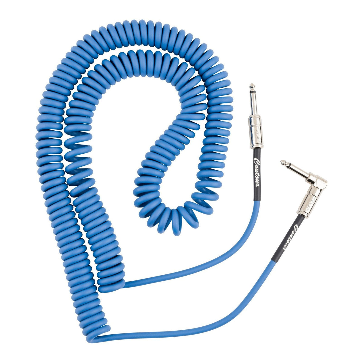 Dây Cáp Guitar Xoắn Fender Contour Series Coil Cable 30ft – Lake Placid Blue