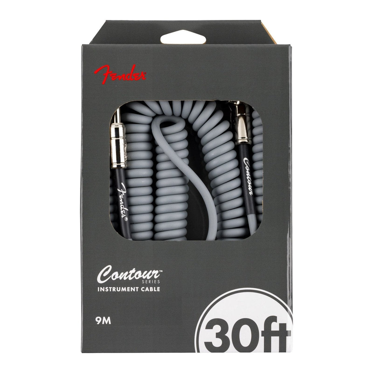 Dây Cáp Guitar Xoắn Fender Contour Series Coil Cable 30ft – Inca Silver