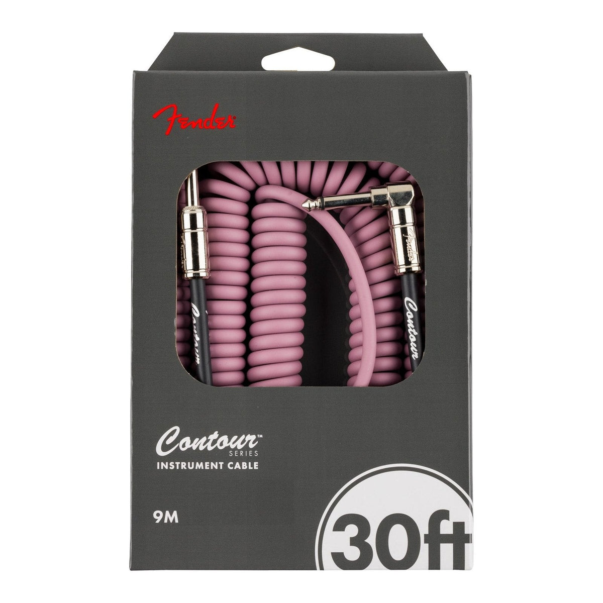Dây Cáp Guitar Xoắn Fender Contour Series Coil Cable 30ft – Burgundy Mist