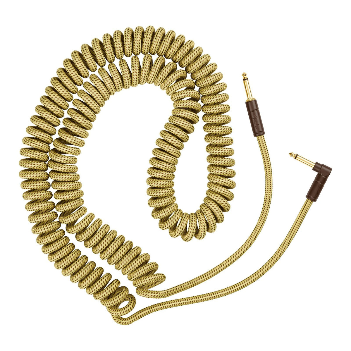 Dây Cáp Guitar Xoắn Fender Deluxe Series Tweed Coil Cable 30ft – Tweed