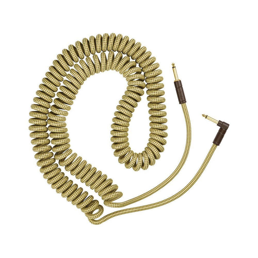 Dây Cáp Guitar Xoắn Fender Deluxe Series Tweed Coil Cable 30ft – Tweed