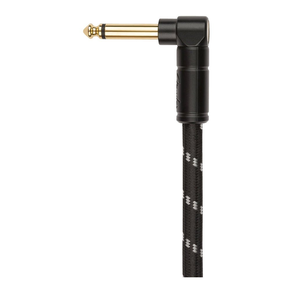 Dây Cáp Guitar Xoắn Fender Deluxe Series Tweed Coil Cable 30ft – Black Tweed