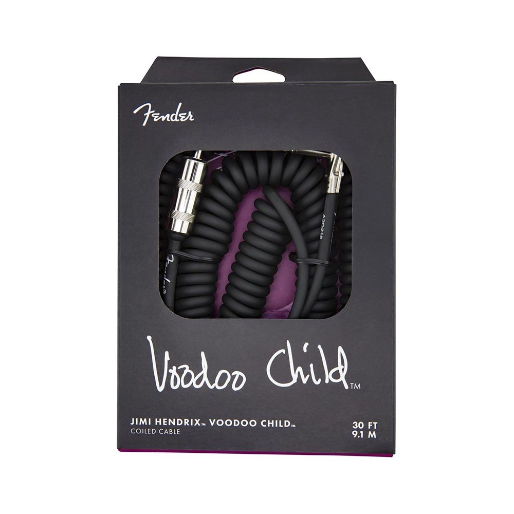 Dây Cáp Guitar Xoắn Fender Jimi Hendrix Voodoo Child 30ft – Black
