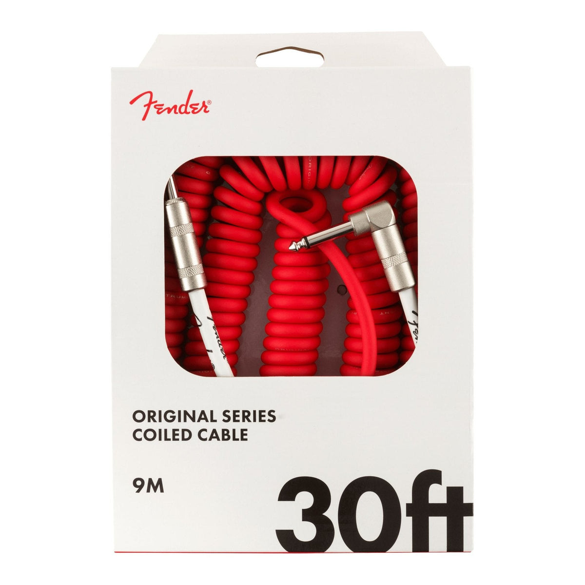Dây Cáp Guitar Xoắn Fender Original Series Coil Cable 30ft – Fiesta Red