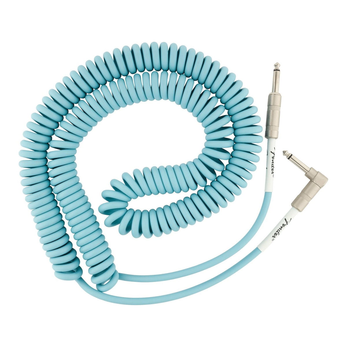 Dây Cáp Guitar Xoắn Fender Original Series Coil Cable 30ft – Daphne Blue