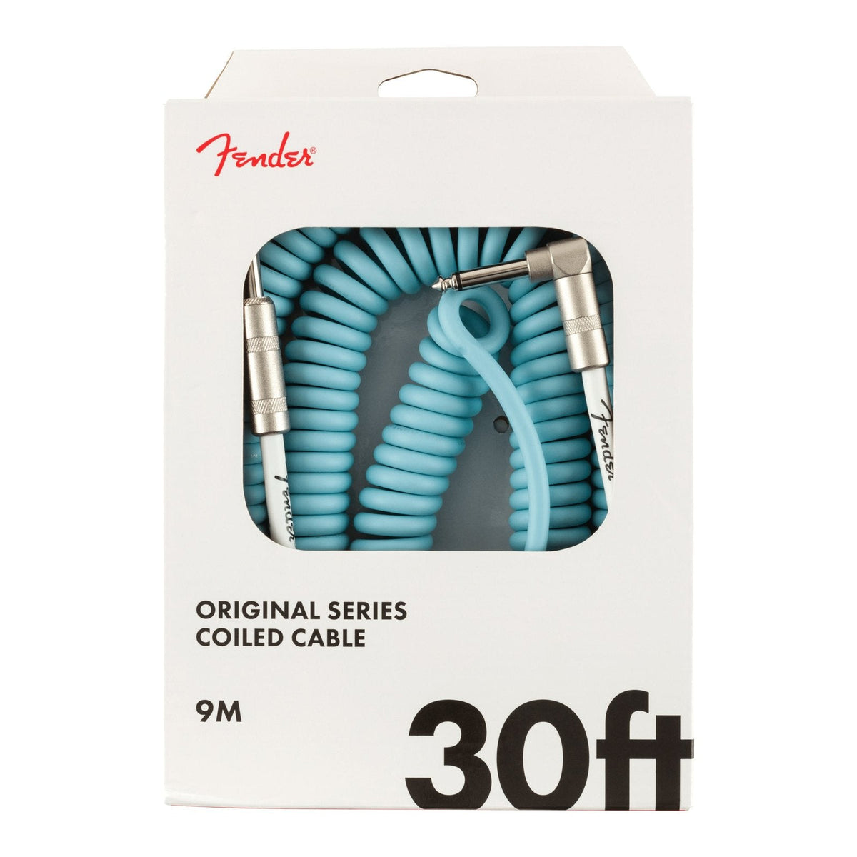Dây Cáp Guitar Xoắn Fender Original Series Coil Cable 30ft – Daphne Blue